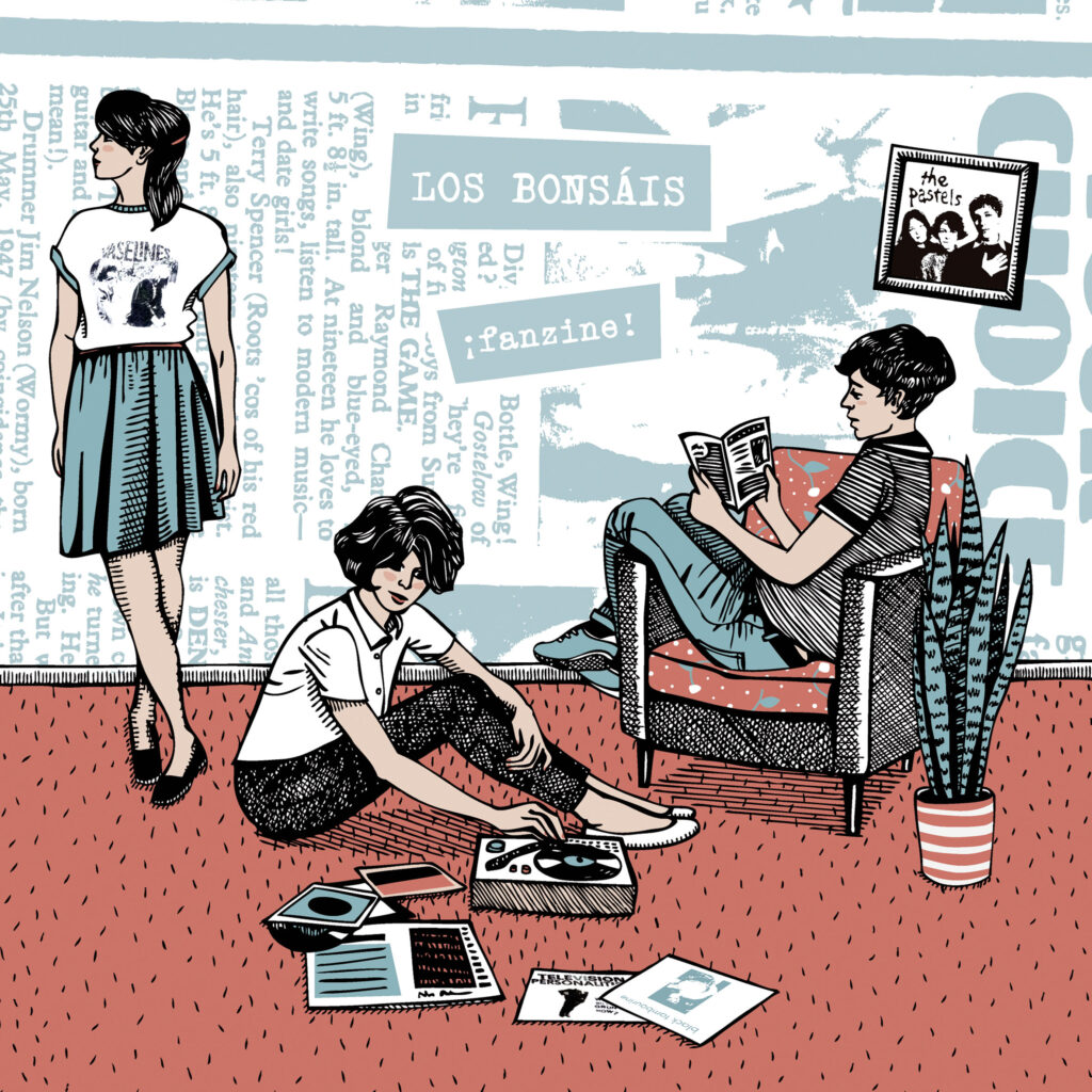 Imagen destacada de noticia: LOS BONSÁIS: Publican "¡Fanzine!", un single de vinilo con versiones de TV PERSONALITIES, THE VASELINES, BLACK TAMBOURINE y THE PASTELS